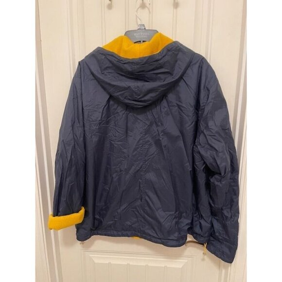 Outbrook Women's Reversible Hooded Jacket women’s size 2X Yellow & Navy Zip-Up - Picture 12 of 16